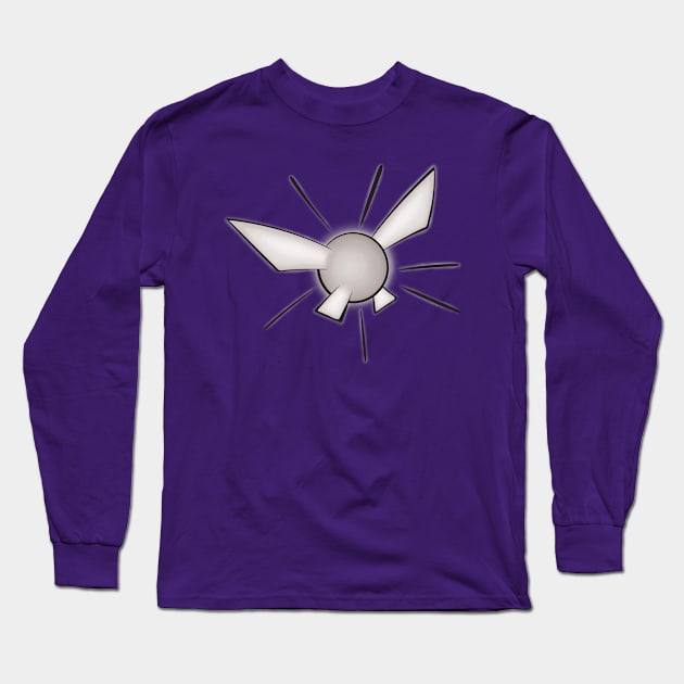 Glowing Fairy, Grey Long Sleeve T-Shirt by Knytt